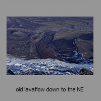 old lavaflow down to the NE